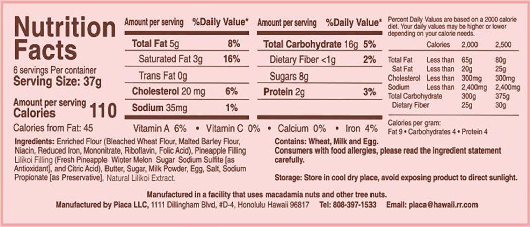 Lilikoi / Passion Fruit Shortbread Mini-Cakes
